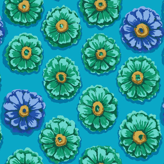 ***SALE*** ZINNIA BLUE PWGP031 Kaffe Fassett December 2022