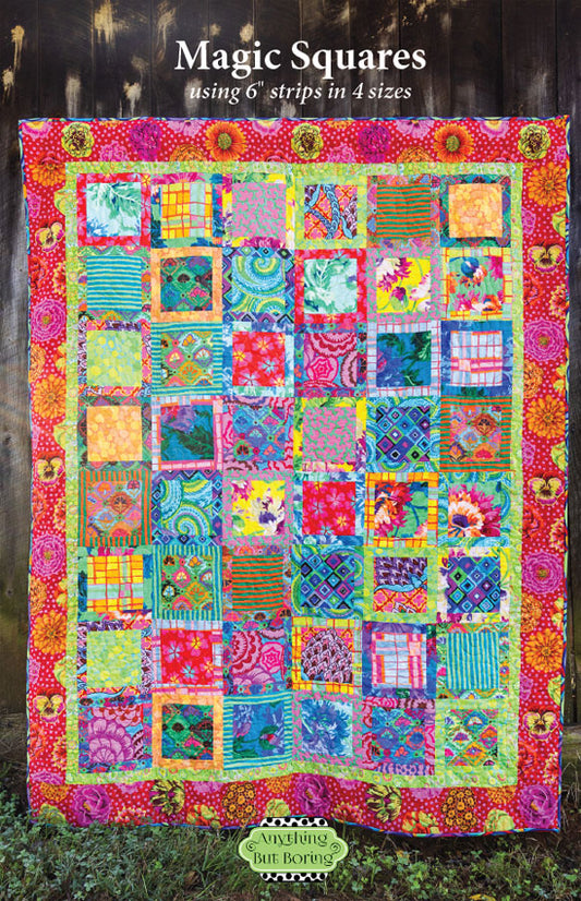 Magic Squares Quilt - Paper Pattern - By Anything But Boring