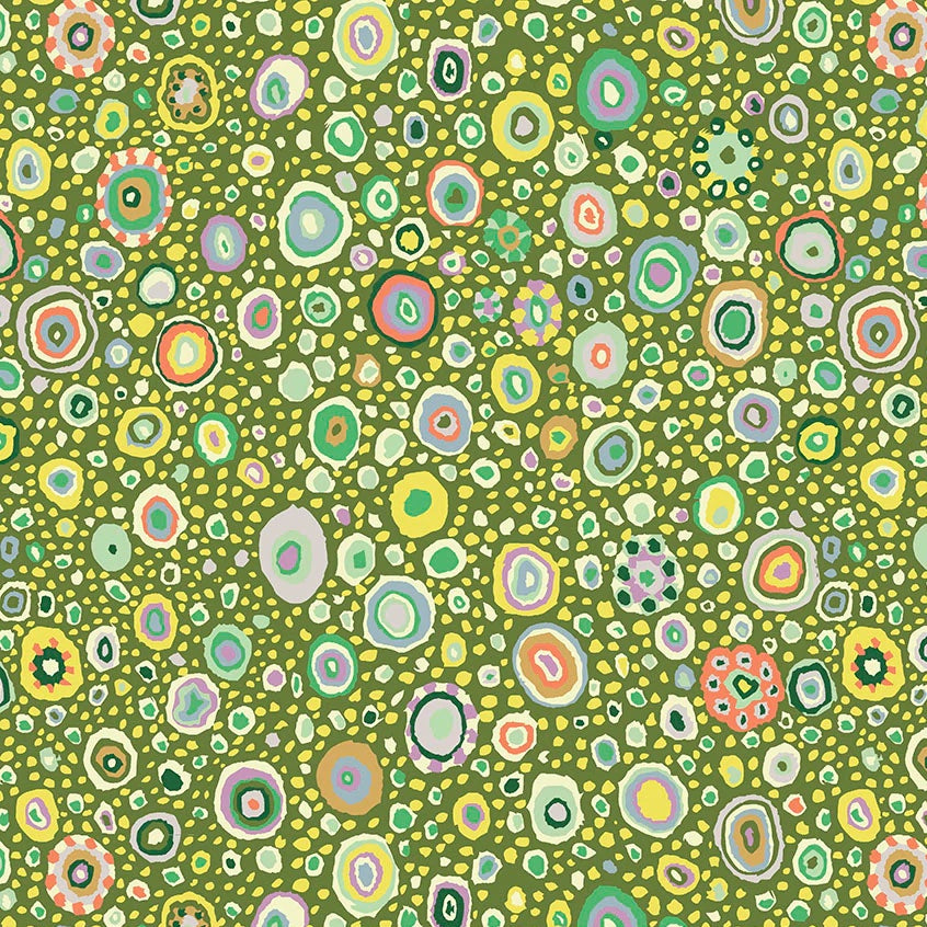 ROMAN GLASS LEAFY Green GP01 Kaffe Fassett