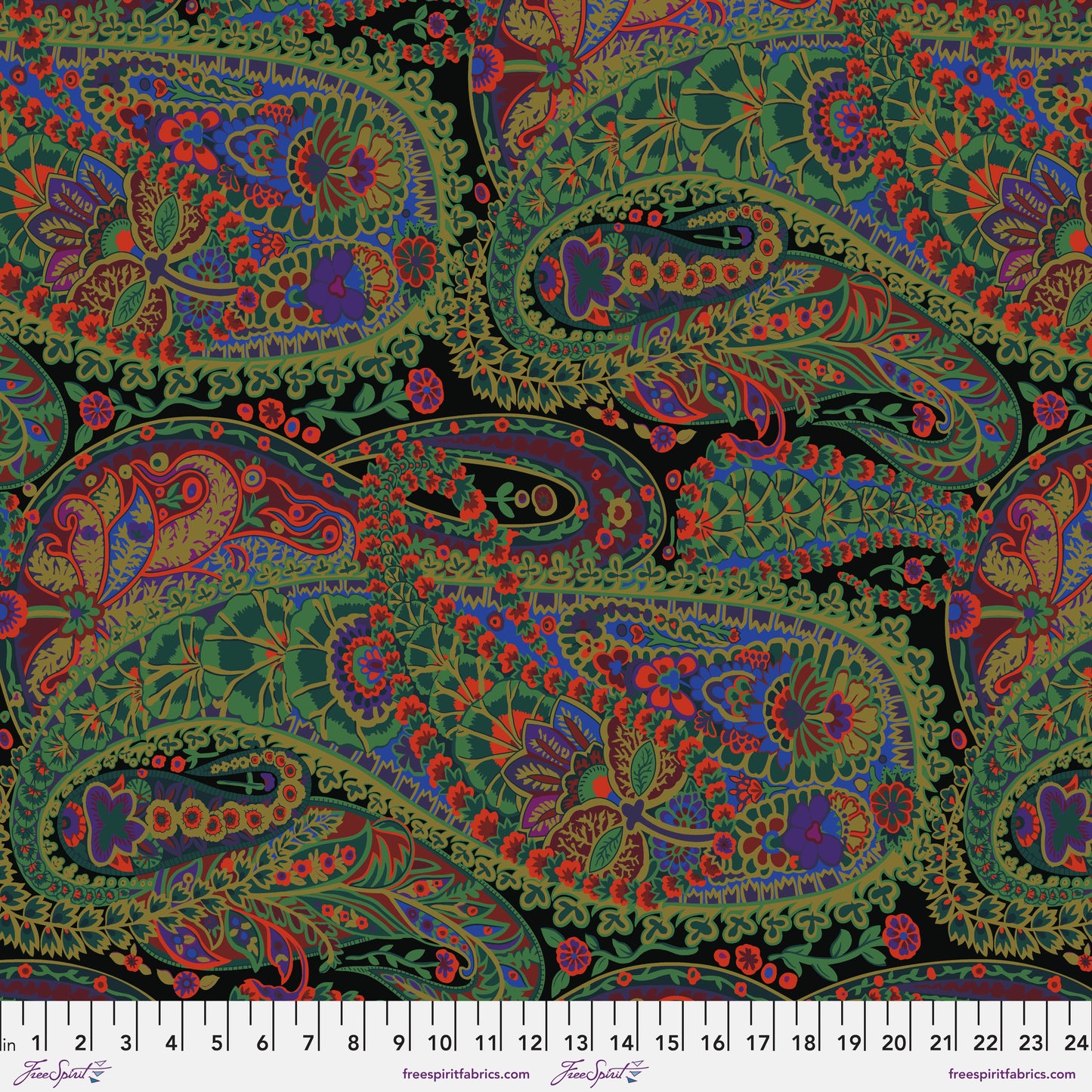 PAISLEY JUNGLE MOSS PWGP060 August 2022 Kaffe Fassett