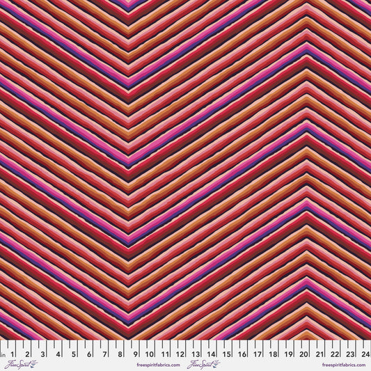 CHEVRON STRIPE RED PWGP090 Kaffe Fassett December 2022