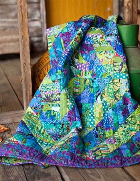 FRAGMENTED TRIANGLES 48"x48" Quilt Kit - Kaffe Fassett Collective fabrics