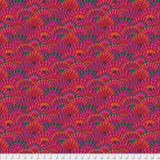 PAPER FANS RED PWGP143 Kaffe Fassett