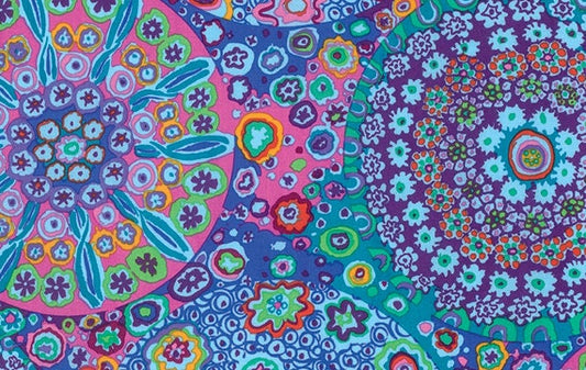 MILLEFIORE  AQUA Blue PWGP92 Kaffe Fassett