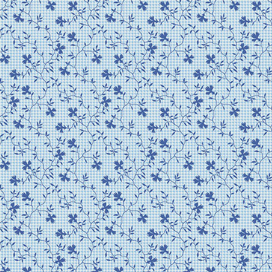 AMERICANA by Andover Fabrics - Vine Blue A-10185-B