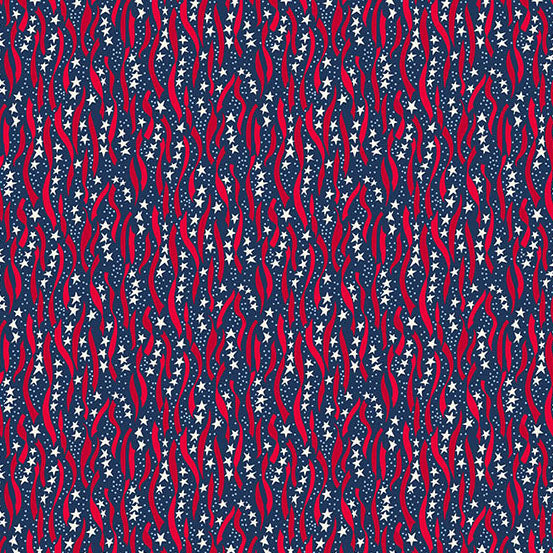 AMERICANA by Andover Fabrics - Ribbon Blue A-10186-B