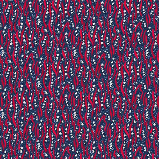 AMERICANA by Andover Fabrics - Ribbon Blue A-10186-B