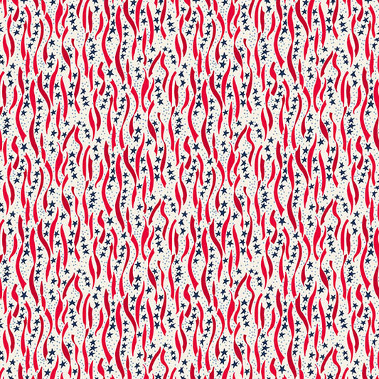 AMERICANA by Andover Fabrics - Ribbon Cream A-10186-R