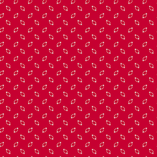 AMERICANA by Andover Fabrics - Circle Star Red  A-10187-R