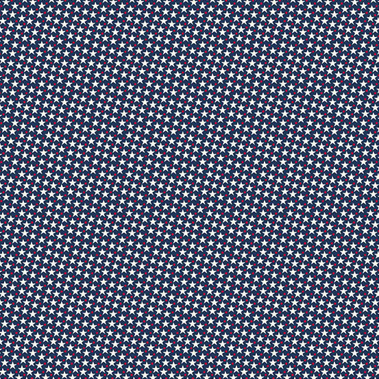 AMERICANA by Andover Fabrics - Star Dot Navy  A-10188-B1