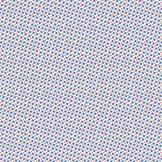 AMERICANA by Andover Fabrics - Star Dot Cream  A-10188-L