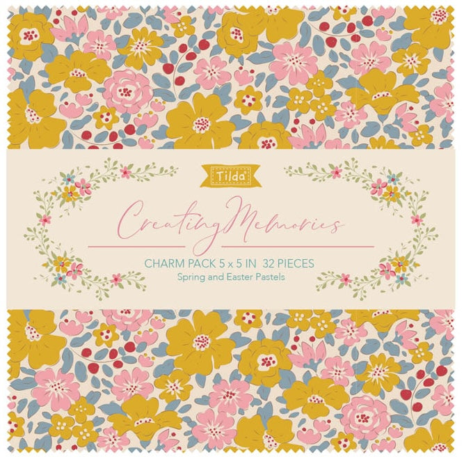 Creating Memories Charm Pack  - Spring - Tilda Fabrics - 5" - 32pcs