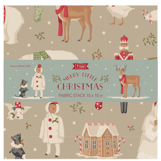 Pre-order - Tilda - Merry Little Christmas – Layer Cake - Tilda Fabrics - 10"- 40pcs