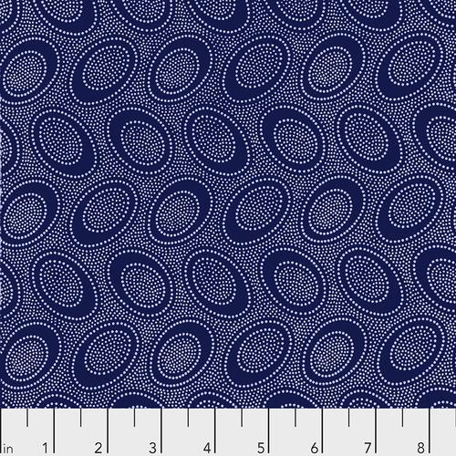 ABORIGINAL DOT INDIGO Blue GP71 Kaffe Fassett