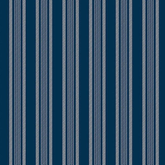 Magnolia by Andover Fabrics - Stripe Blue  A-861-B
