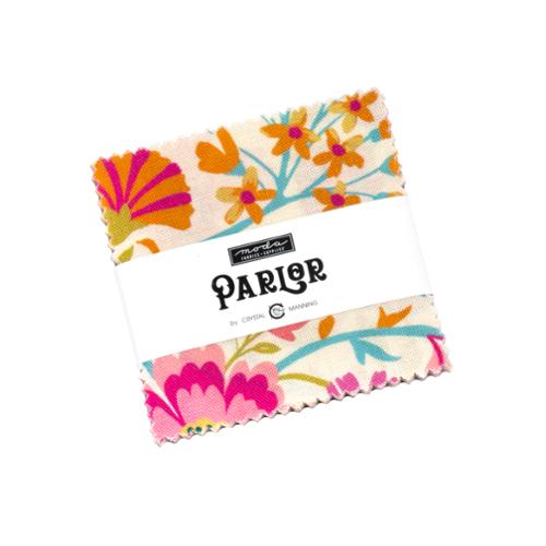 2.5" - 42pcs- PARLOR MINI CHARM PACK- by Crystal Manning for Moda - 11960MC