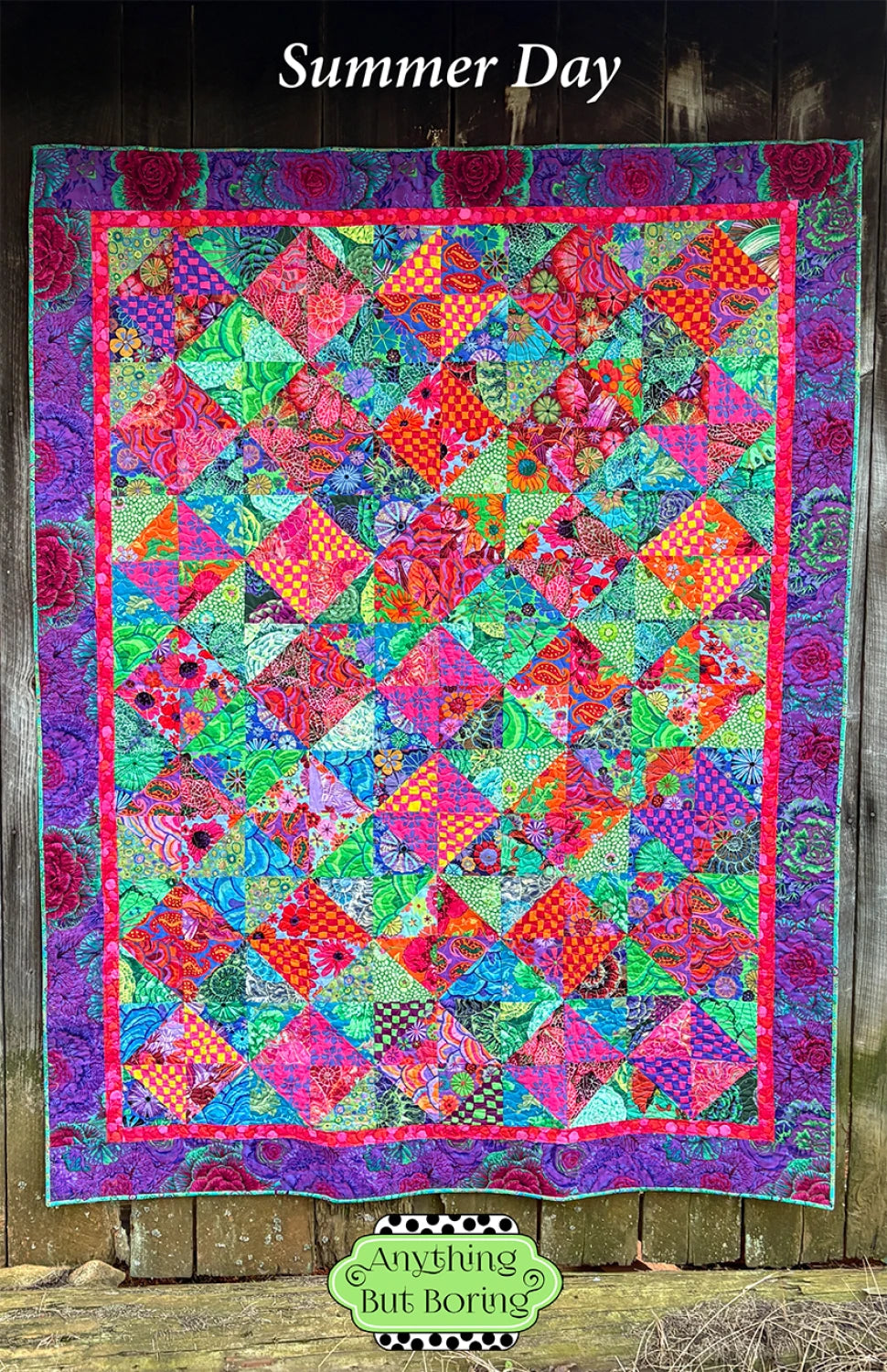Summer Day Quilt Pattern - Paper Pattern - By Anything But Boring