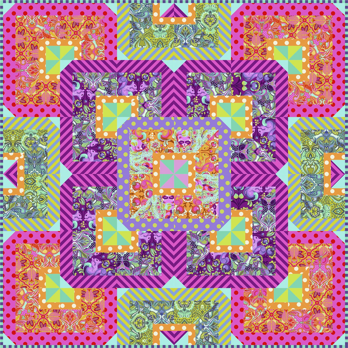 Colour Fusion Quilt Pattern - Paper Pattern - By Colourwerx