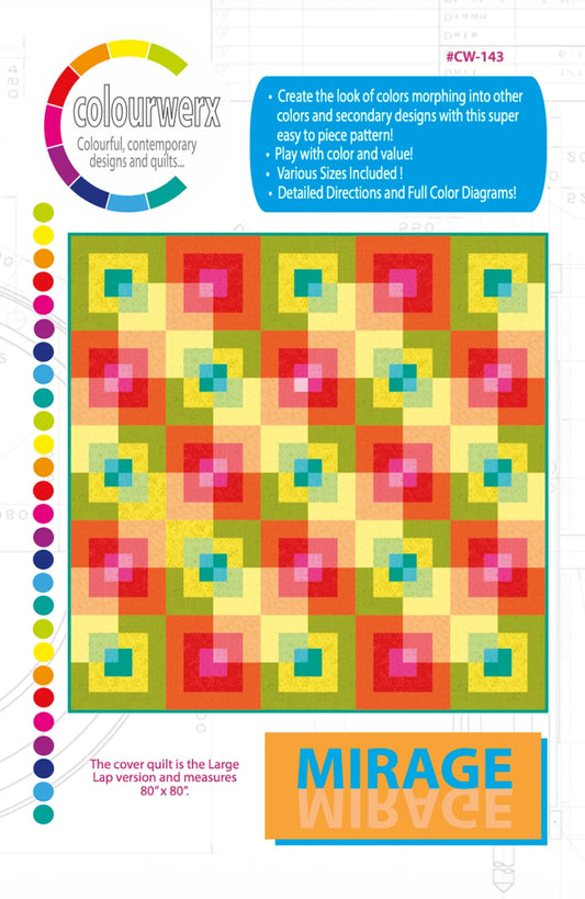 Mirage Quilt Pattern - Paper Pattern - By Colourwerx