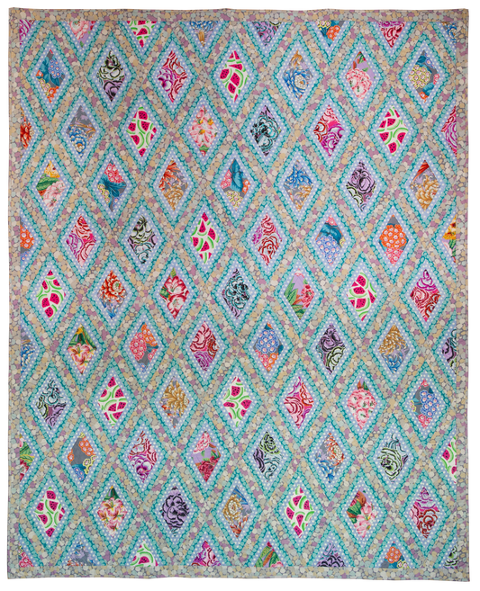 PRE-ORDER Diamond Bright Quilt – Fabric Pack -  76 1/2" x 93 1/2" - Kaffe Fassett Collective - Quilts at an English Manor House