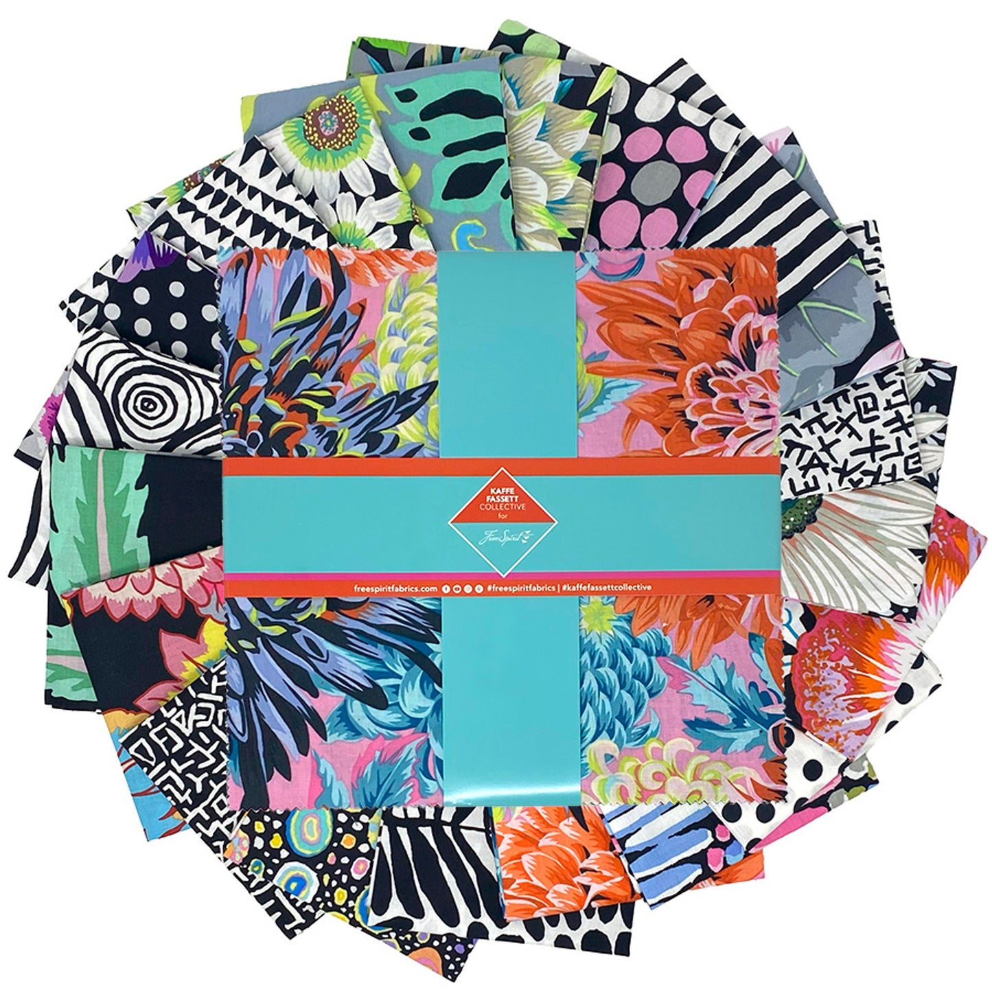 10" - 42pcs- CLASSIC PLUS CHARM PACK- POLARIS FB4FQGP  Kaffe Fassett Collective