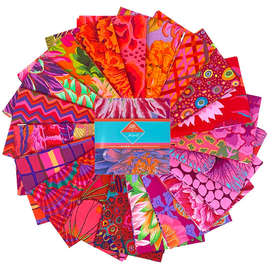 5" - 42pcs- CLASSIC PLUS CHARM PACK- RUBY FB6CPGP  Kaffe Fassett Collective