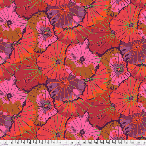 LOTUS LEAF WINE Red PWGP29  Kaffe Fassett