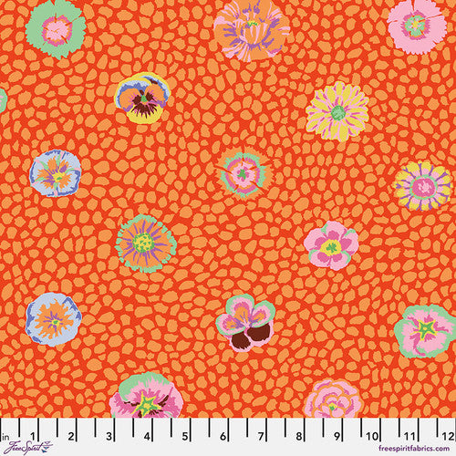 GUINEA FLOWER APRICOT PWGP59  Kaffe Fassett