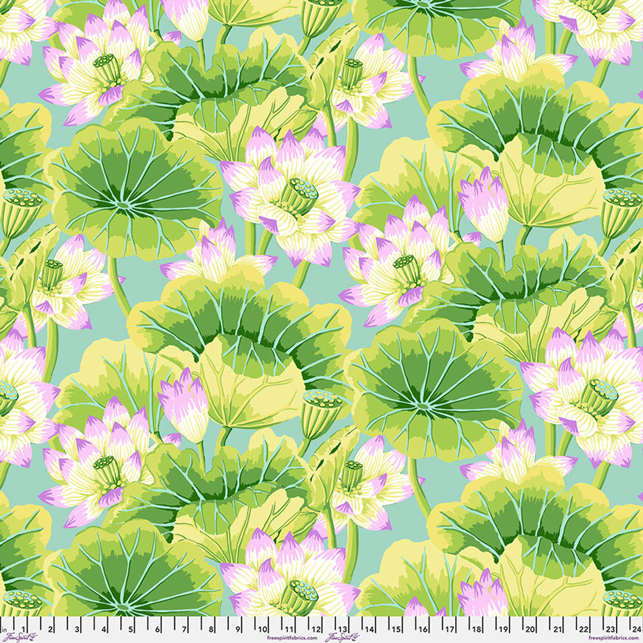LAKE BLOSSOMS GREEN PWGP093 Kaffe Fassett