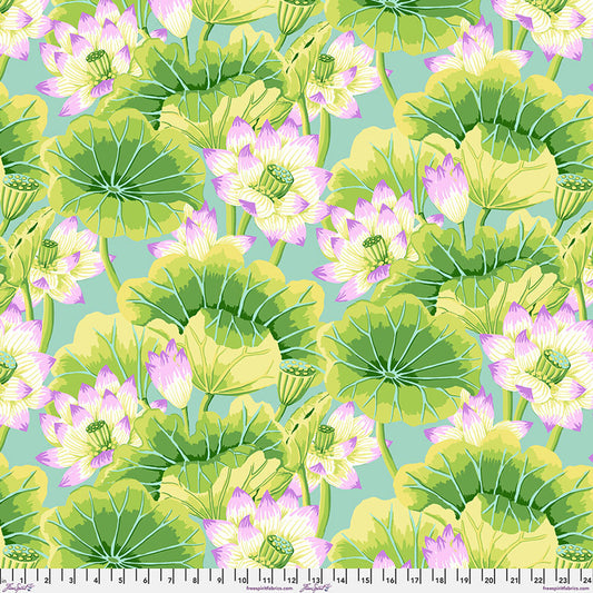 LAKE BLOSSOMS GREEN PWGP093 Kaffe Fassett