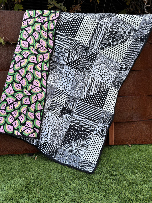 Salt ’n’ Pepper Quilt Kit -  48" X 64" -  All  Kaffe Fassett Collective Fabrics