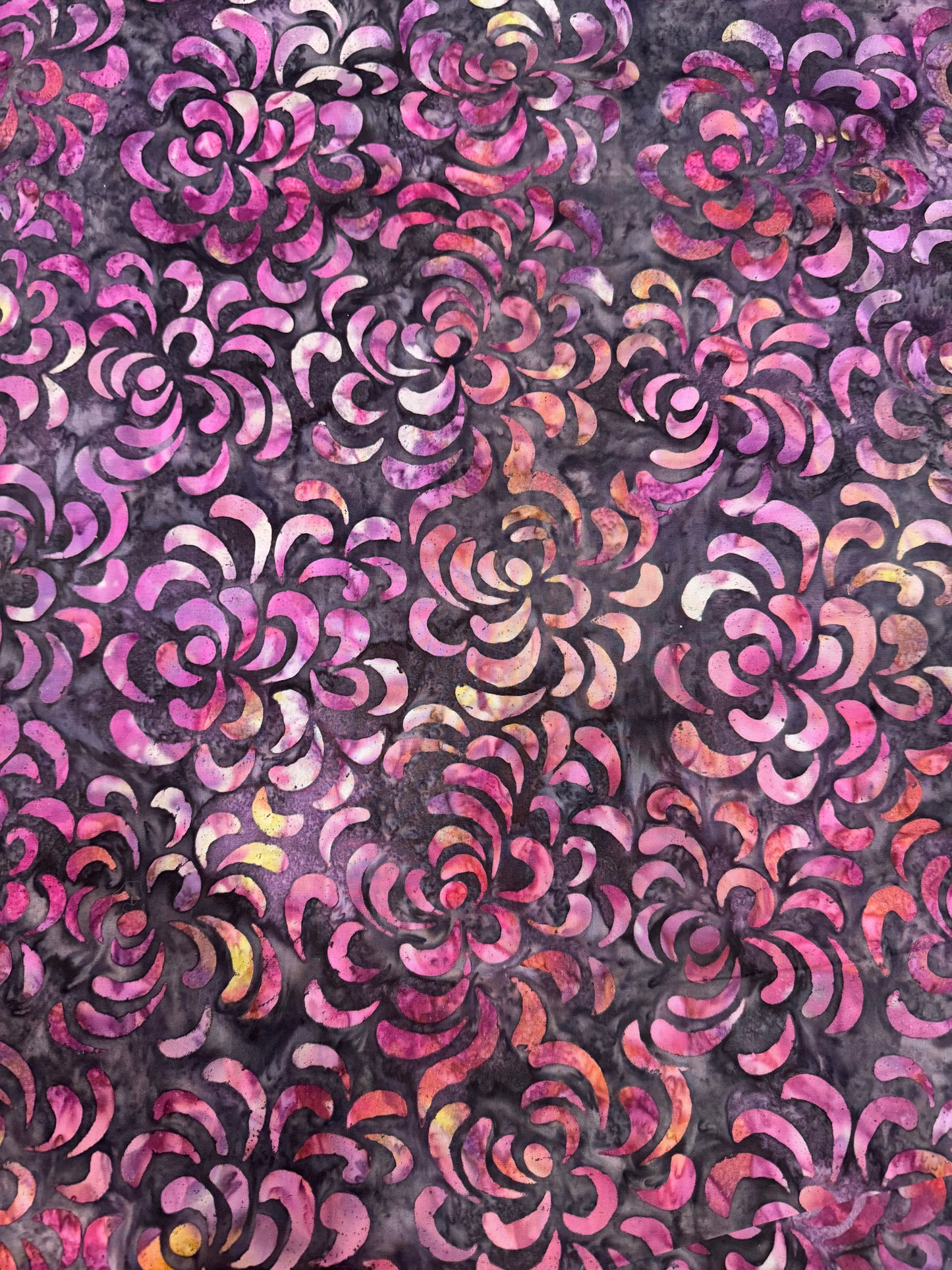 ***SALE***BATIK – Raspberry Spin - Textured Print – 100% Cotton