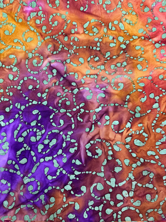 ***SALE***BATIK – Sunset Orchid - Textured Print – 100% Cotton