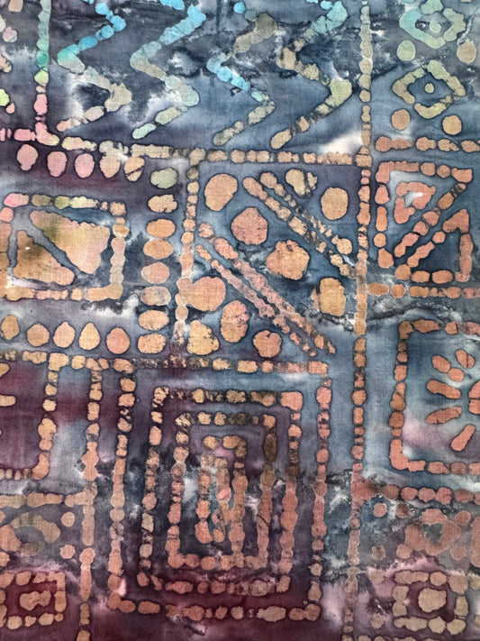 ***SALE***BATIK – Iron Blue - Textured Print – 100% Cotton