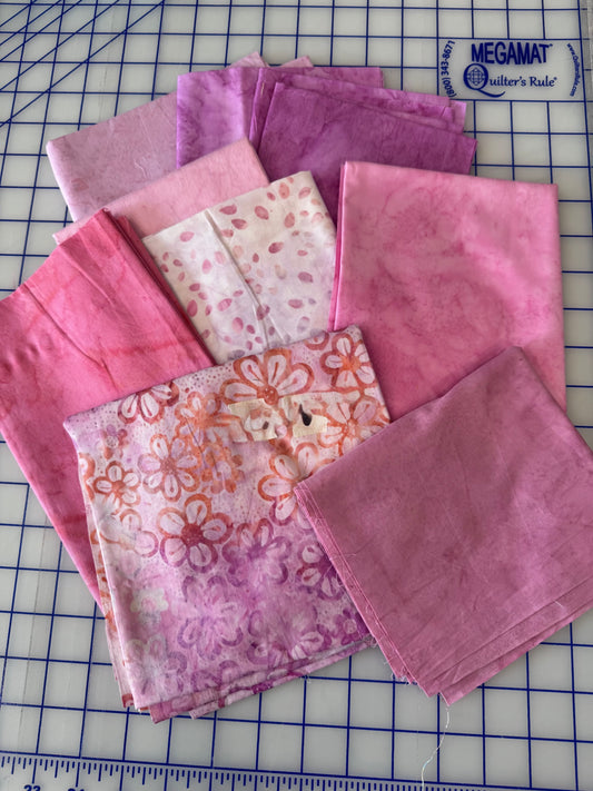 Sew Colorful Batik Bundle - Blush Garden