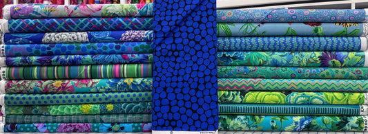 Tartan Quilt Kit – Meadow Colorway 64" X 80" - Kaffe Fassett Collective Fabrics