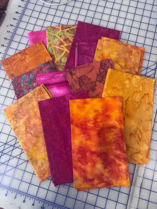 Sew Colorful Batik Bundle - Desert Sunset