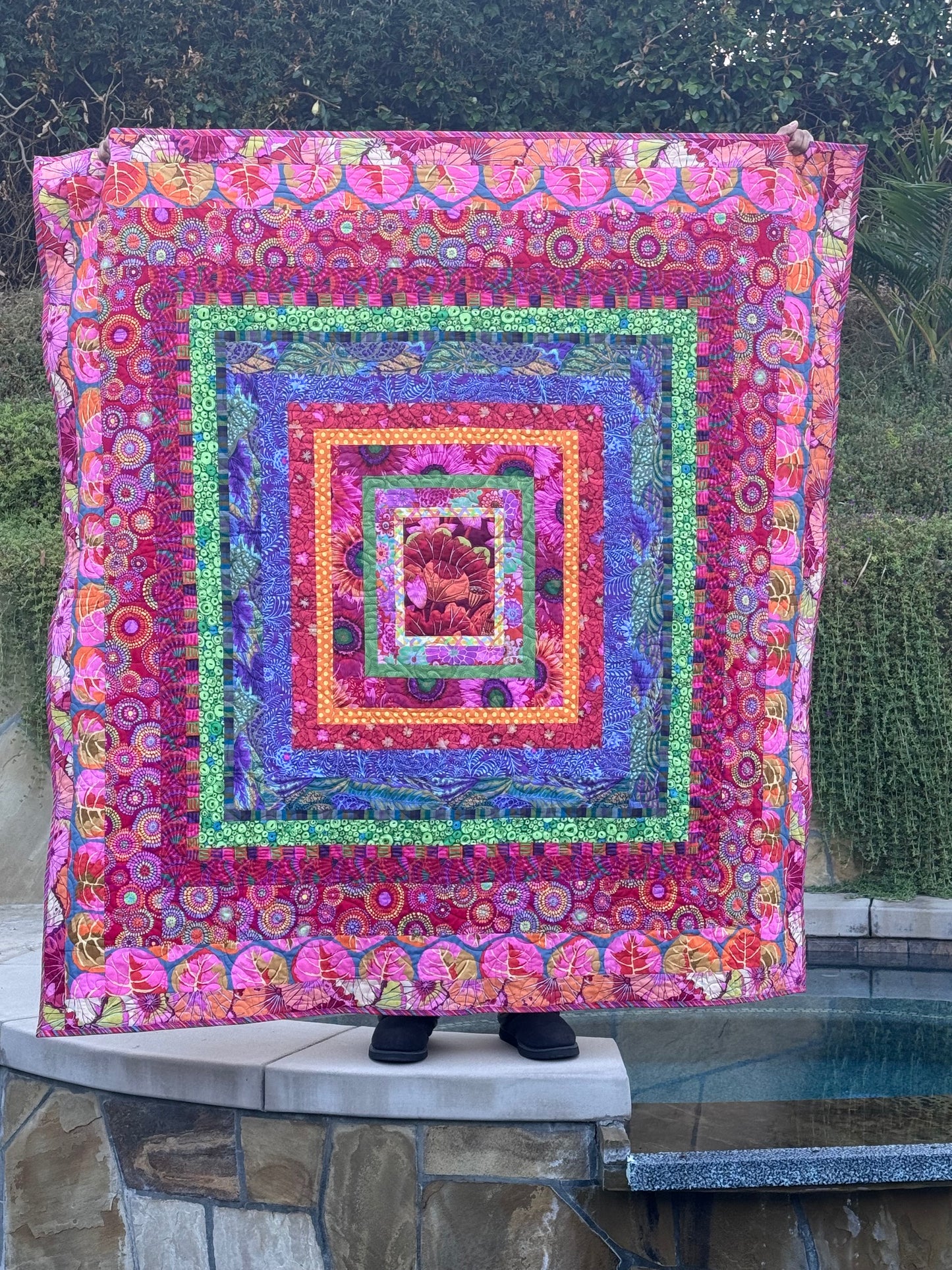 WILDBERRY BLISS QUILT KIT 69" x 71" - Kaffe Fassett Collective fabrics