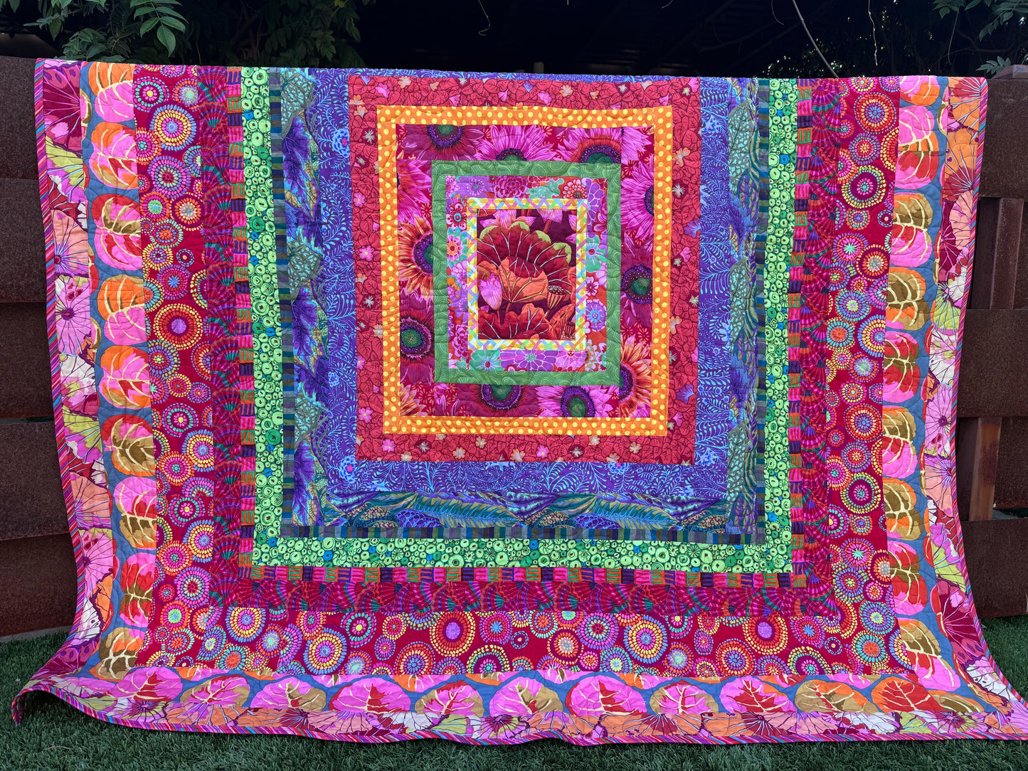 WILDBERRY BLISS QUILT KIT 69" x 71" - Kaffe Fassett Collective fabrics