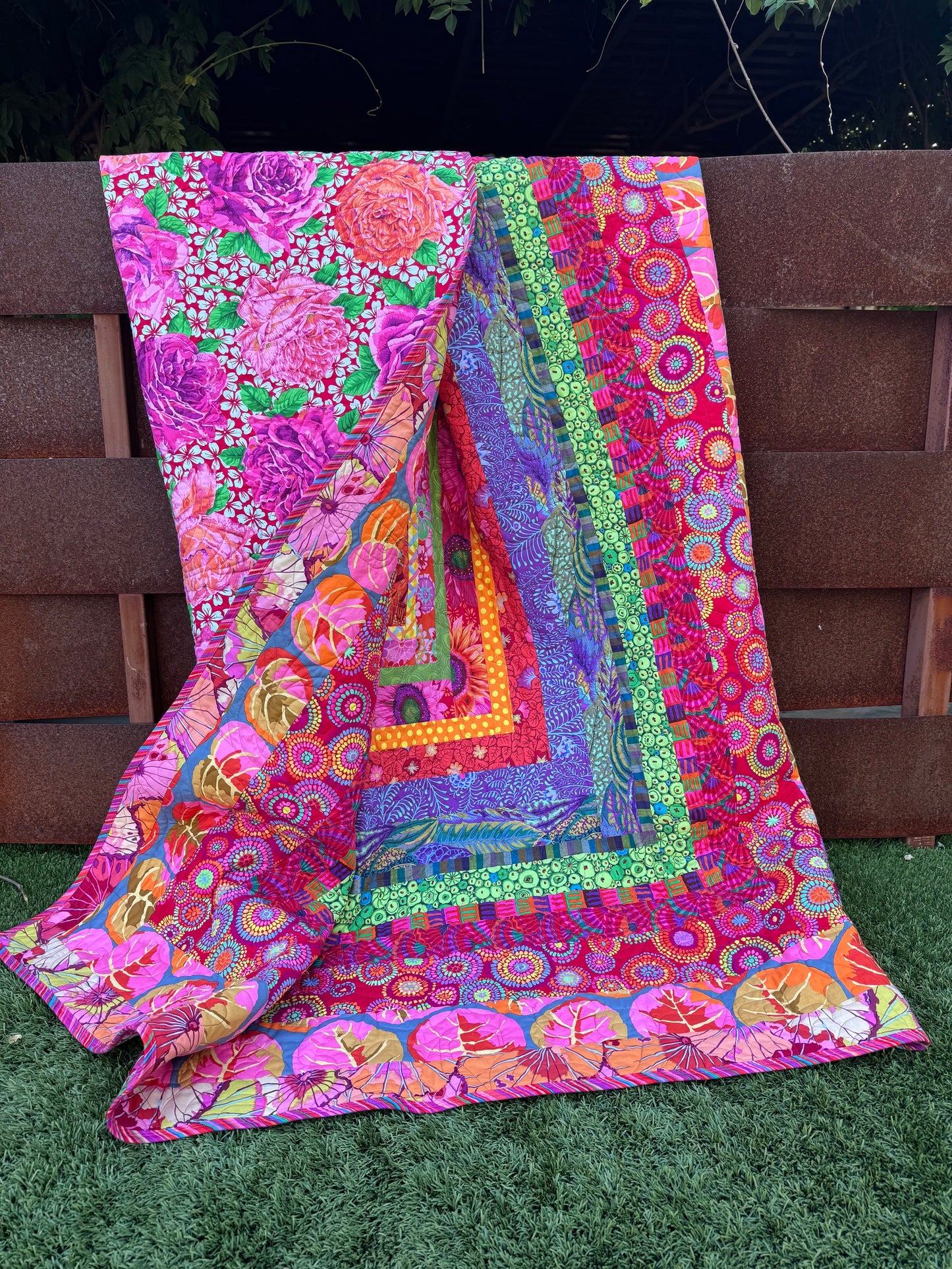 WILDBERRY BLISS QUILT KIT 69" x 71" - Kaffe Fassett Collective fabrics