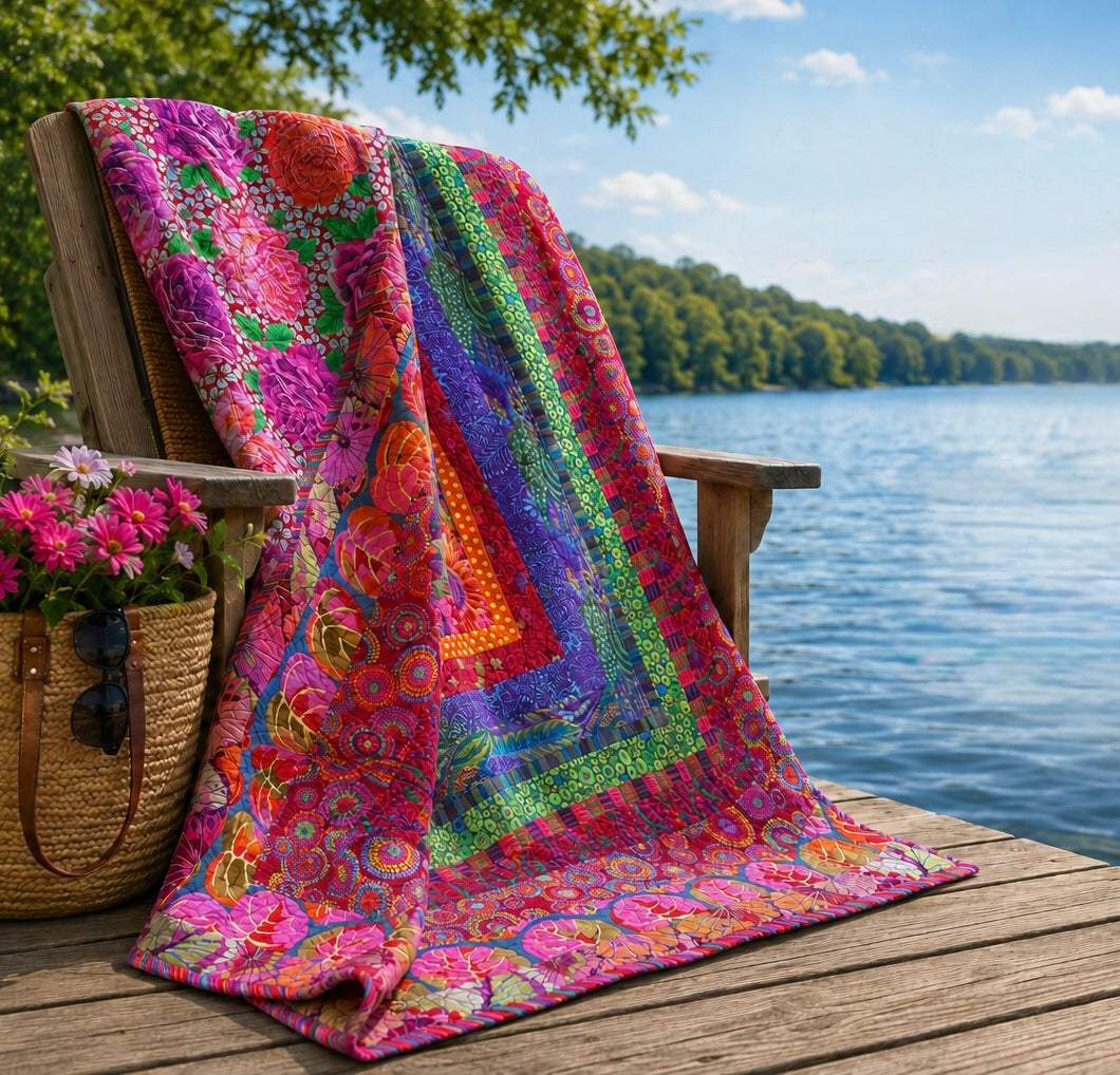 WILDBERRY BLISS QUILT KIT 69" x 71" - Kaffe Fassett Collective fabrics