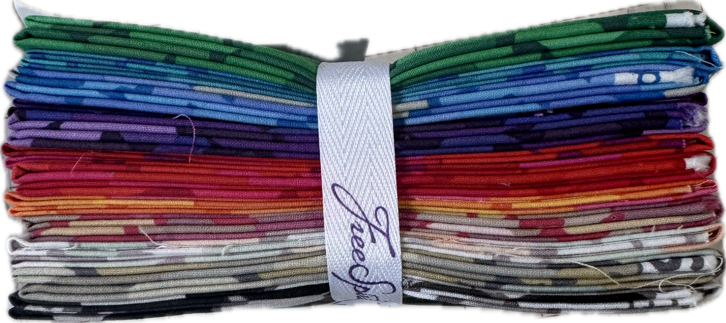 12pc FAT QUARTER BUNDLE REFLECTIONS - Brandon Mably - Kaffe Fassett Collective
