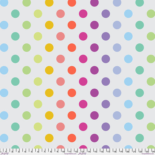 PRE-order - Disco Poms - Whisper - Tula Pink Minky Fabric - MKTP011.WHISPER