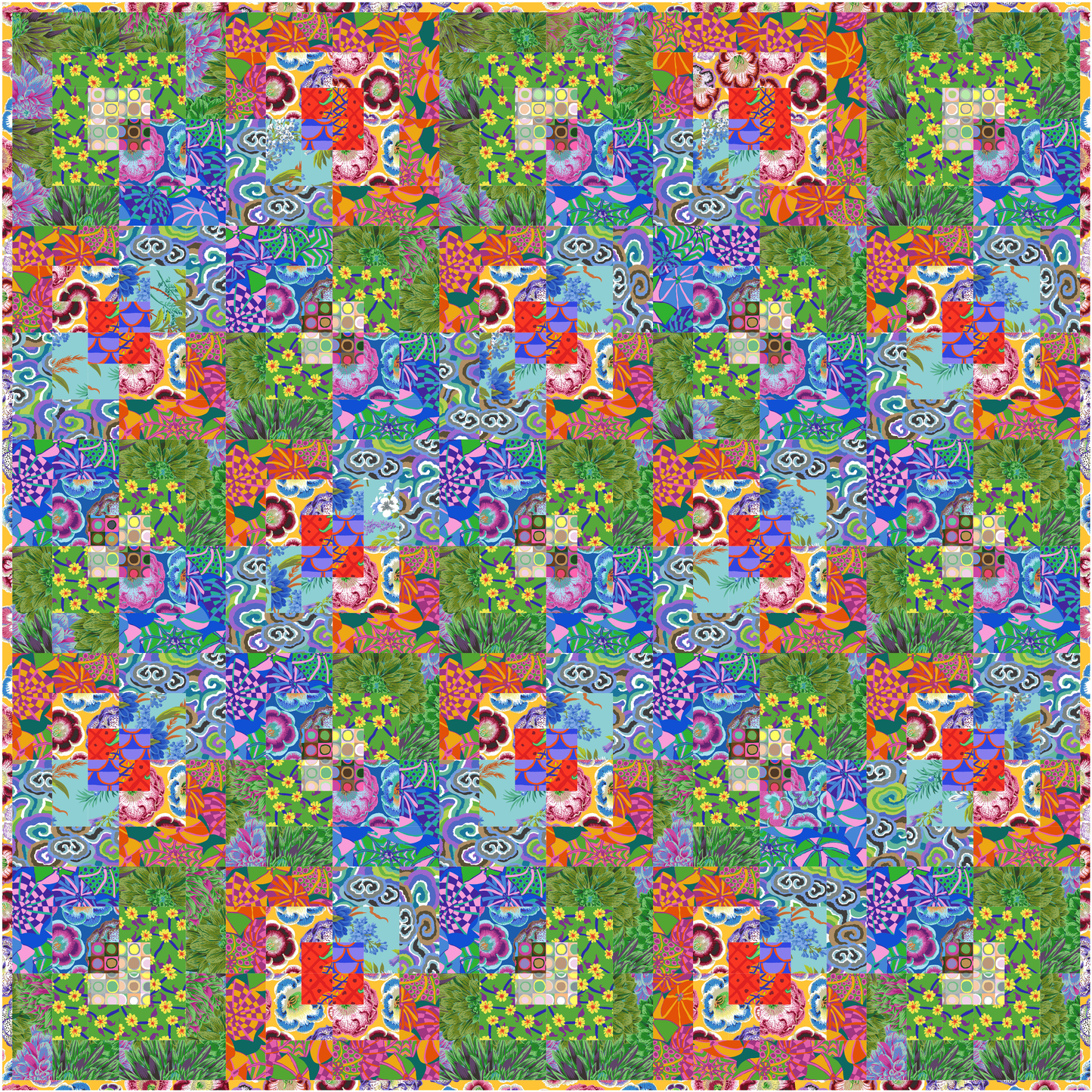 PRE-ORDER Mirage Quilt Kit – Warm - Kaffe Fassett Collective August 2026