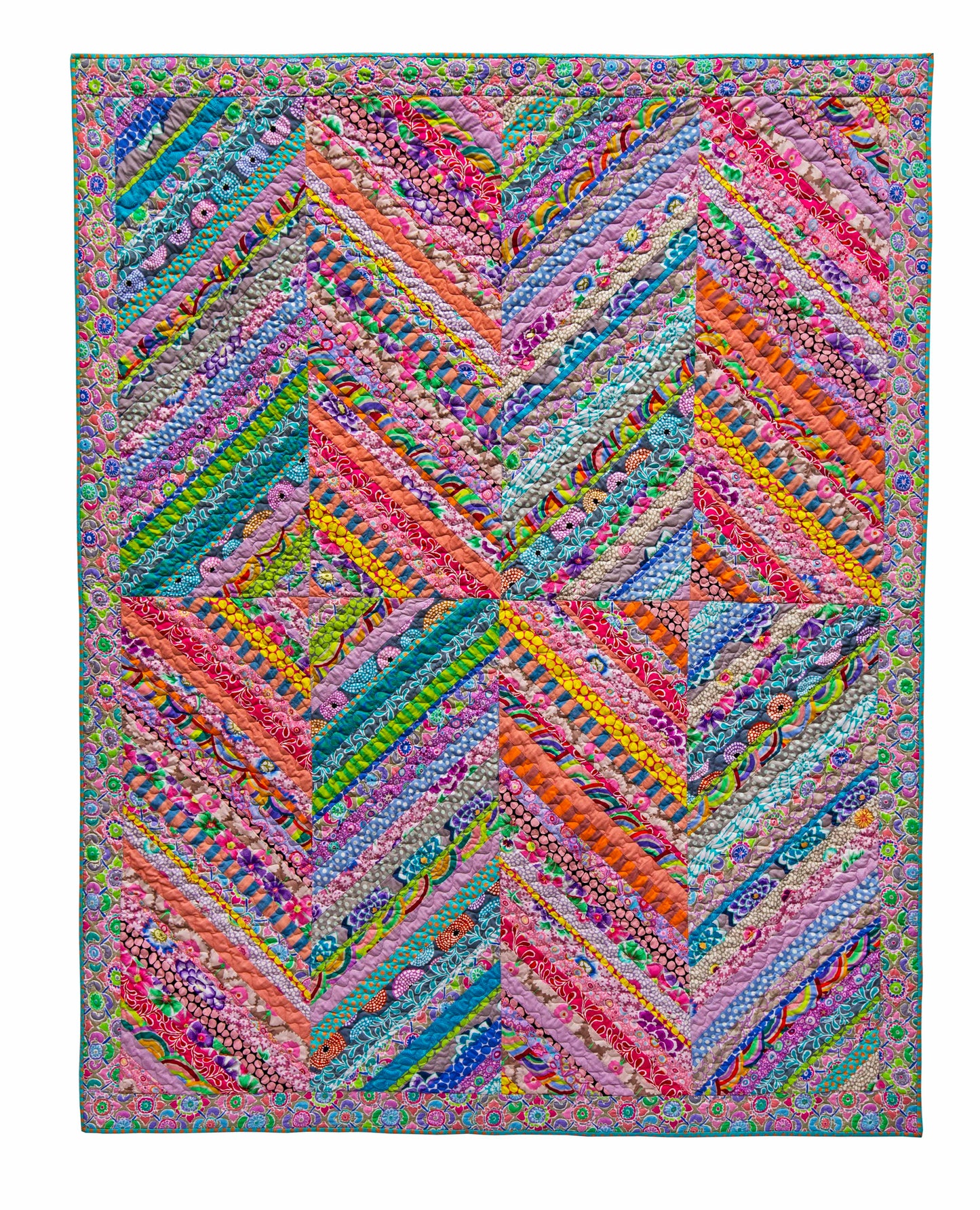 PASTEL FIESTA Fabric Pack -  Pattern: Quilts By The Sea August 2023
