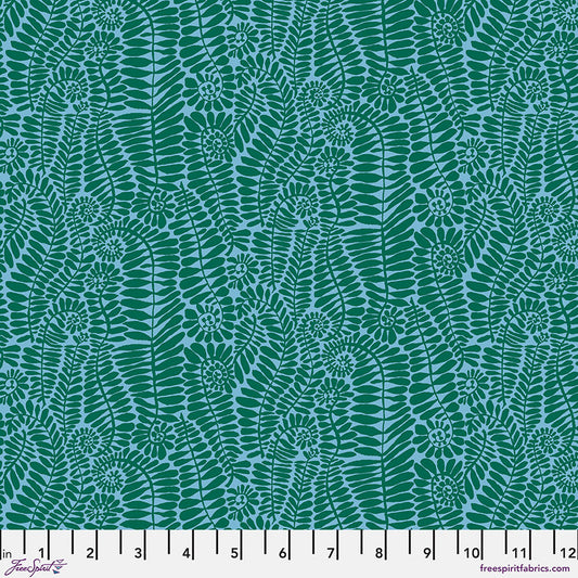 FRONDS Turquoise PWBM098 Kaffe Fassett Collective FEBRUARY 2025