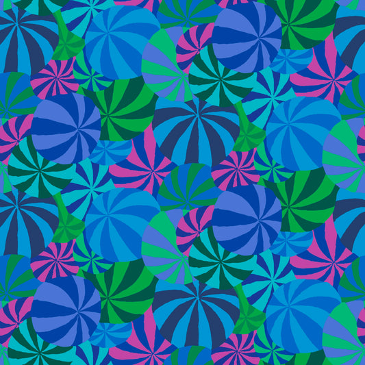 OOP - Beach Balls - Blue PWGP037 Kaffe Fassett - KAFFE 85 & FABULOUS