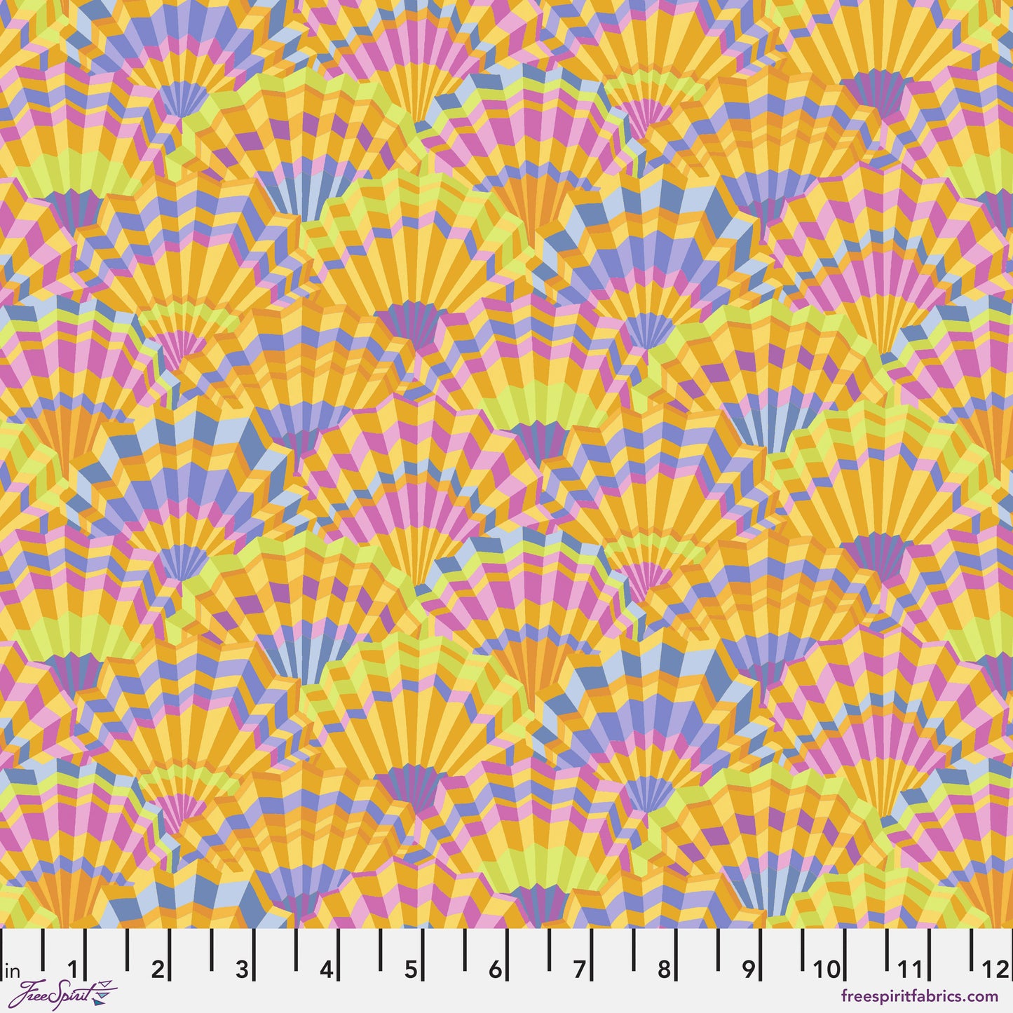 PAPER FANS YELLOW PWGP143  Kaffe Fassett