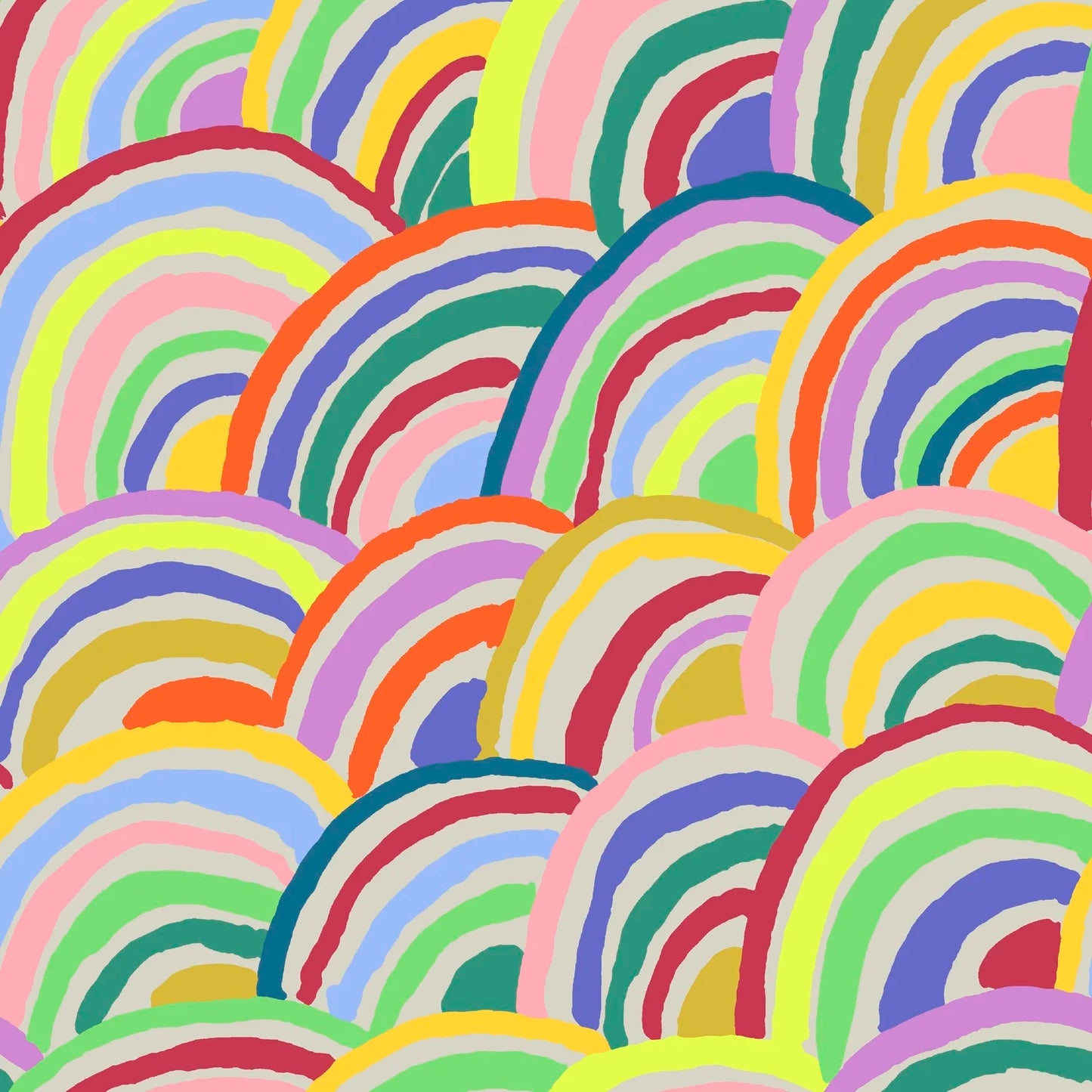 OOP - Rainbows - Grey GP190.GREY Kaffe Fassett - for Kaffe Fassett Collective February 2022