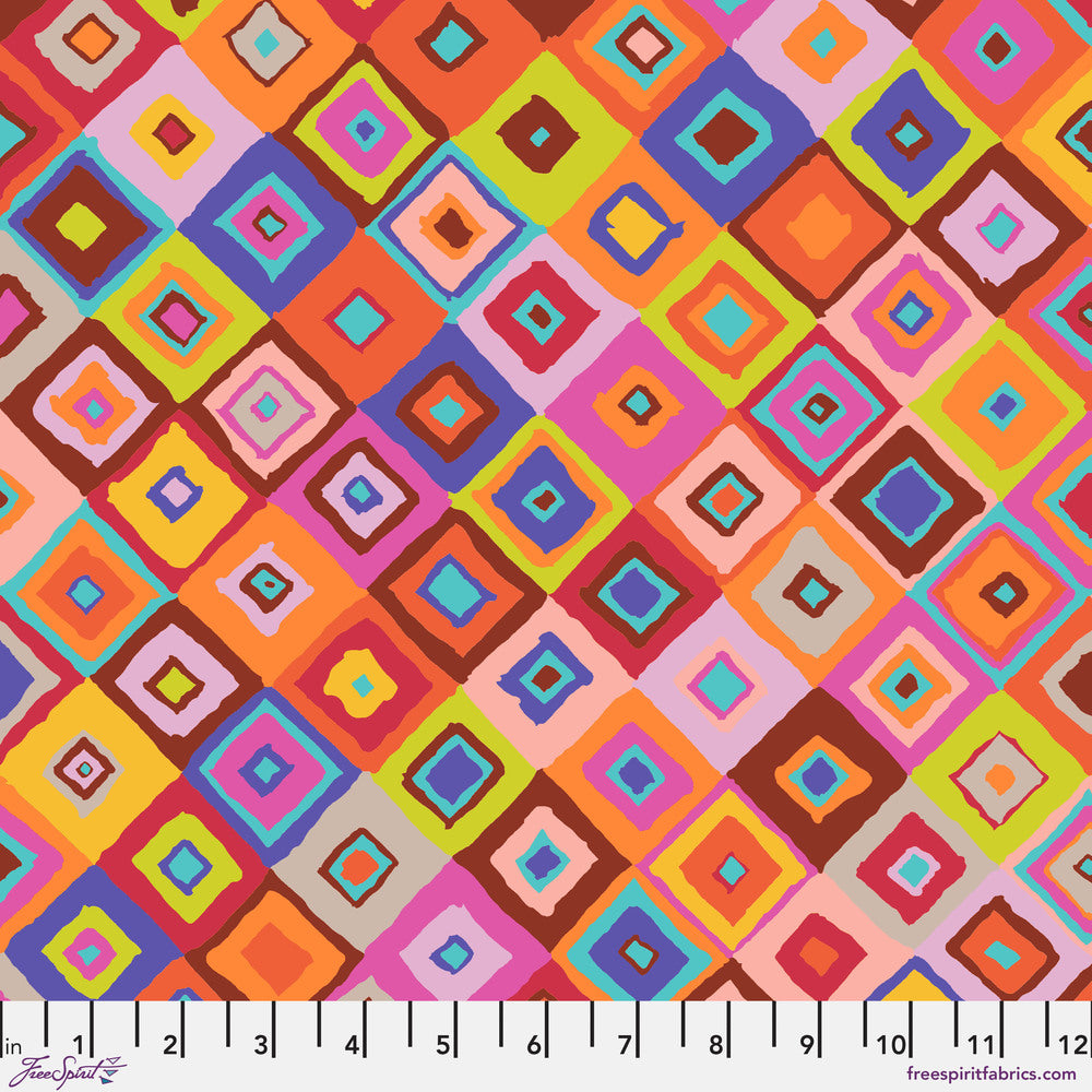 SQUARE DANCE RED PWGP203 Kaffe Fassett Collective FEBRUARY 2024